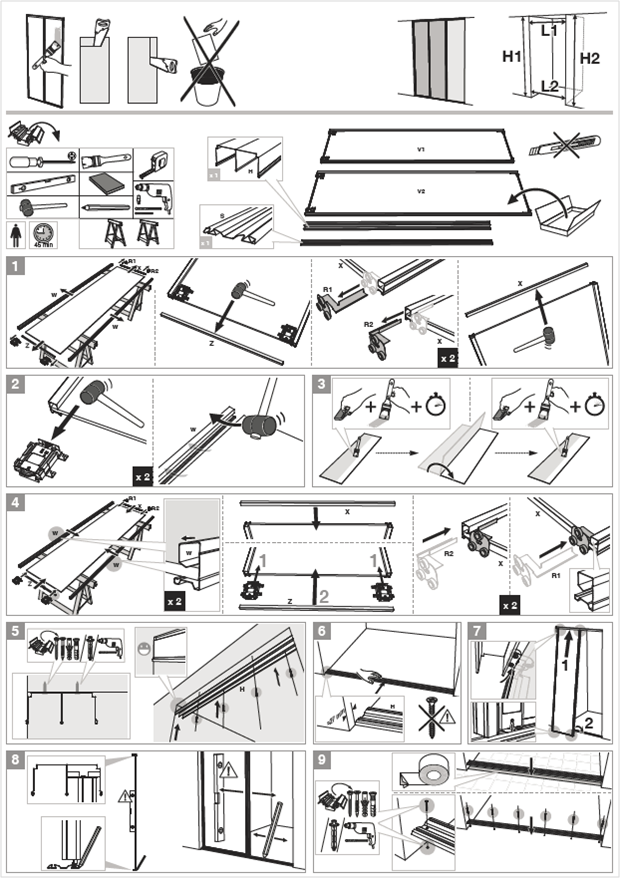 Comment poser des portes de placard coulissantes - Optimum 