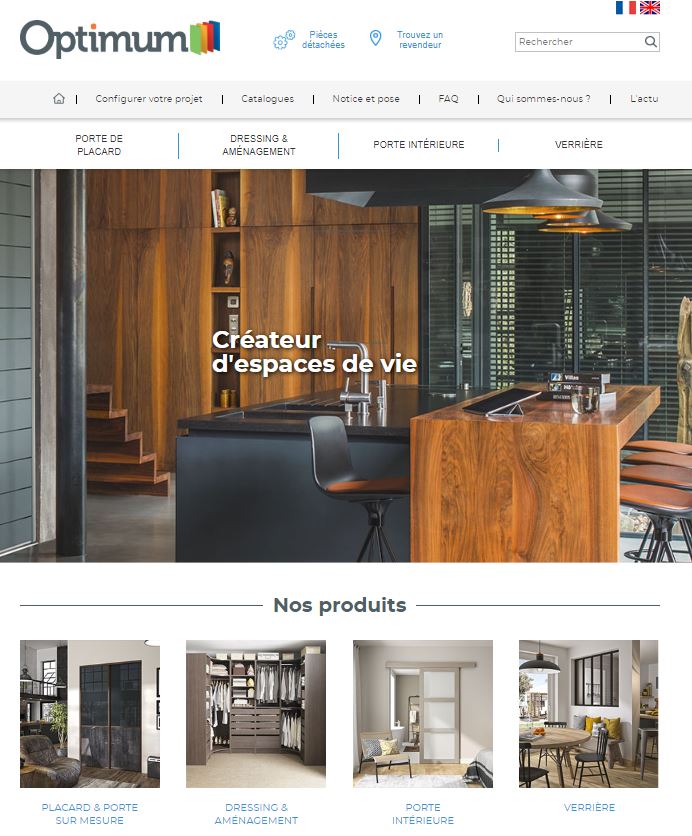 Nouveau site web Optimum