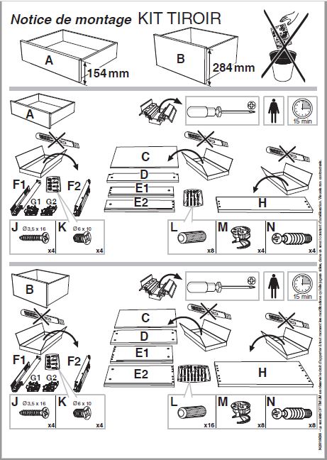 Optibox drawer assembly instructions