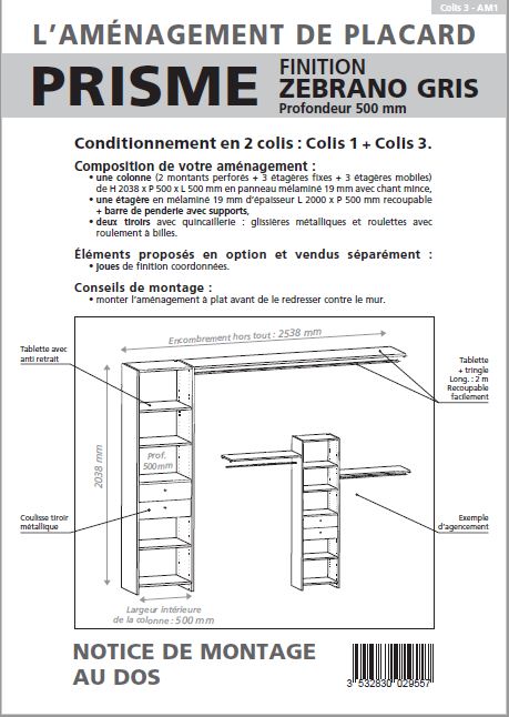 Notice de l'aménagement Prisme