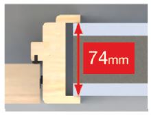 Adjustable door unit - invisible installation