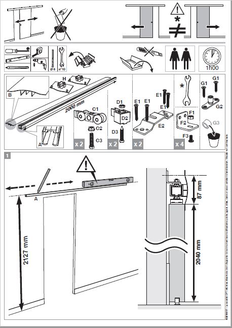 Notice de pose des produits portes d'intérieur : rénove porte, bloc porte  et portes coulissantes