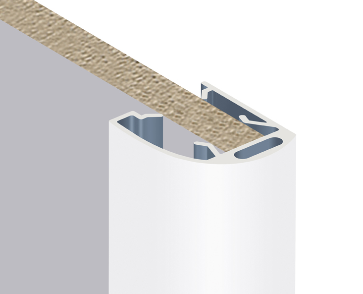 Profil aluminium laqué blanc