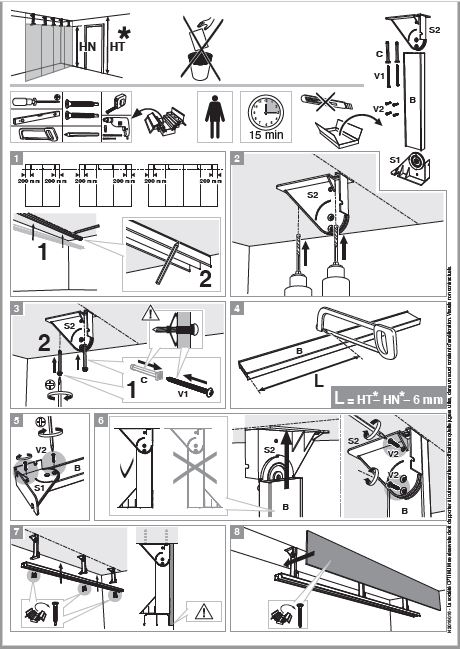 Les notices porte de placard Optimum